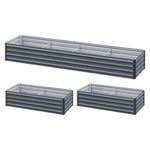 Greenfingers Garden Bed 320X80X45cm Planter Box Raised Container Galvanised Herb - Home & Garden > Garden Beds