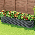Greenfingers Garden Bed 320X80X56cm Oval Planter Box - Home & Garden > Garden Beds
