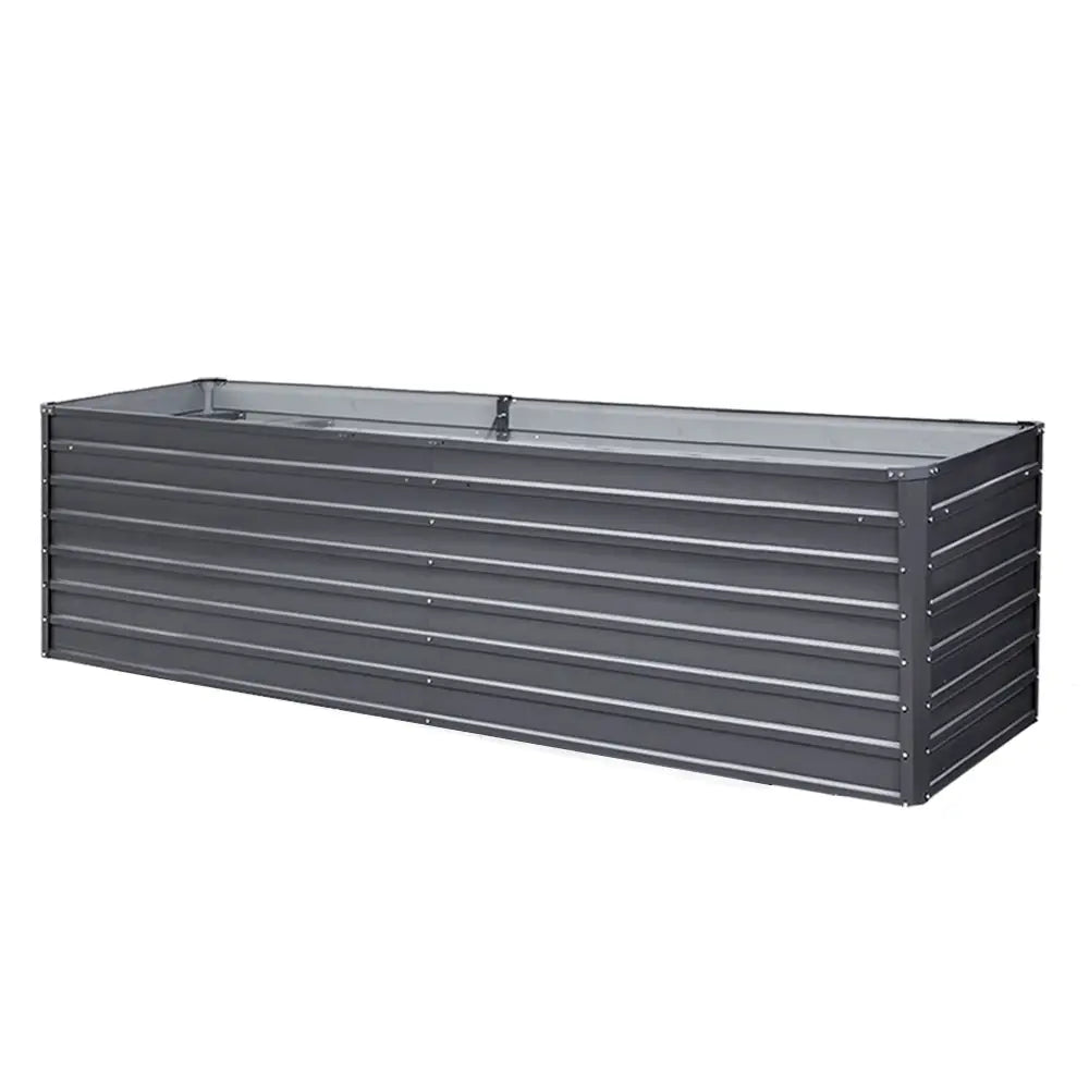 Greenfingers Garden Bed 320x80x77cm Planter Box Raised Container Galvanised Herb - Home & Garden > Garden Beds