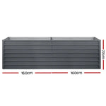 Greenfingers Garden Bed 320x80x77cm Planter Box Raised Container Galvanised Herb - Home & Garden > Garden Beds