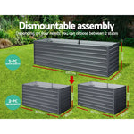 Greenfingers Garden Bed 320x80x77cm Planter Box Raised Container Galvanised Herb - Home & Garden > Garden Beds