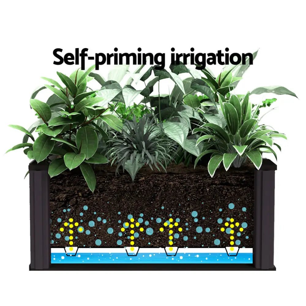 Greenfingers Garden Bed 40x40x23cm PP Planter Box Raised Container Growing Herb - Home & Garden > Garden Beds