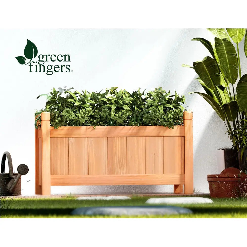 Greenfingers Garden Bed 60x30x33cm Wooden Planter Box Raised Container Growing - Home & Garden > Garden Beds