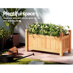 Greenfingers Garden Bed 60x30x33cm Wooden Planter Box Raised Container Growing - Home & Garden > Garden Beds