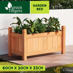 Greenfingers Garden Bed 60x30x33cm Wooden Planter Box Raised Container Growing - Home & Garden > Garden Beds