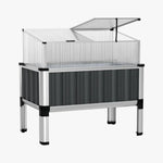 Greenfingers Garden Bed 80x49x74cm Greenhouse Planter Box Raised Galvanised Herb - Home & Garden > Garden Beds