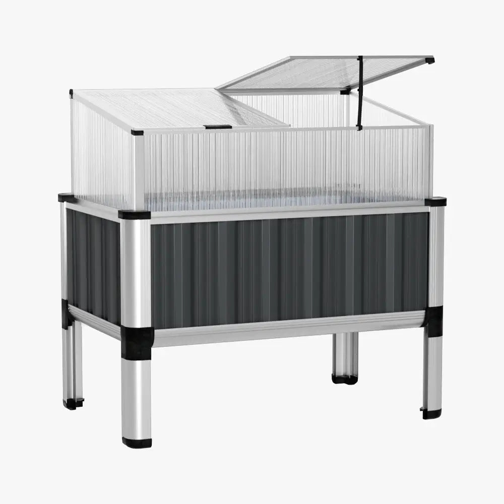 Greenfingers Garden Bed 80x49x74cm Greenhouse Planter Box Raised Galvanised Herb - Home & Garden > Garden Beds