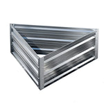 Greenfingers Garden Bed 86x86x30cm Planter Box Raised Container Galvanised Herb - Home & Garden > Garden Beds