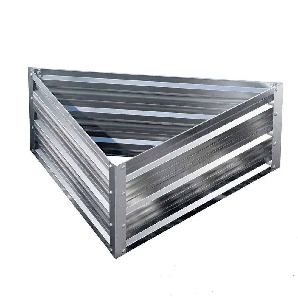 Greenfingers Garden Bed 86x86x30cm Planter Box Raised Container Galvanised Herb - Home & Garden > Garden Beds