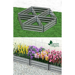 Greenfingers Garden Bed 86x86x30cm Planter Box Raised Container Galvanised Herb - Home & Garden > Garden Beds