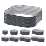 Greenfingers Garden Bed 9 In 1 Modular Planter Box Raised Container Galvanised - Home & Garden > Garden Beds