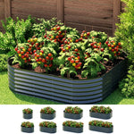 Greenfingers Garden Bed 9 In 1 Modular Planter Box Raised Container Galvanised - Home & Garden > Garden Beds