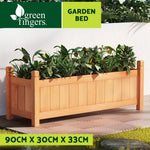 Greenfingers Garden Bed 90x30x33cm Wooden Planter Box Raised Container Growing - Home & Garden > Garden Beds