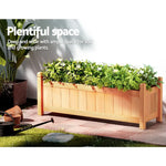 Greenfingers Garden Bed 90x30x33cm Wooden Planter Box Raised Container Growing - Home & Garden > Garden Beds