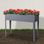 Greenfingers Garden Bed Elevated 100X80X30cm Planter Box Container Galvanised - Home & Garden > Garden Beds