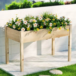 Greenfingers Garden Bed Elevated 120x60x80cm Wooden Planter Box Raised Container - Home & Garden > Garden Beds