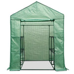 Greenfingers Greenhouse 1.4x1.55x2M Walk in Green House Tunnel Plant Garden Shed 8 Shelves - Home & Garden > Green