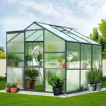 Greenfingers Greenhouse 1.9x1.9x1.83M Aluminium Polycarbonate Green House Garden Shed - Home & Garden > Green Houses