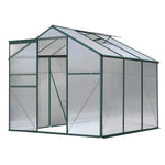 Greenfingers Greenhouse 1.9x1.9x1.83M Aluminium Polycarbonate Green House Garden Shed - Home & Garden > Green Houses