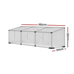 Greenfingers Greenhouse 180x50x50CM Cold Frame Plant Grow Aluminium Polycarbonate Green House - Home & Garden >