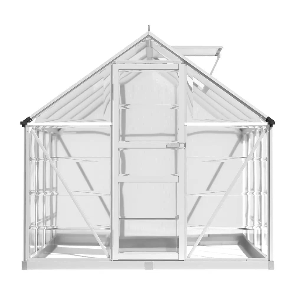 Greenfingers Greenhouse 2.48x1.89x2M Aluminium Polycarbonate Green House Garden Shed - Home & Garden > Green Houses