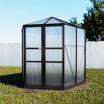 Greenfingers Greenhouse 2.4x2.1x2.32M Aluminium Polycarbonate Green House Garden Shed - Home & Garden > Green Houses