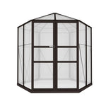 Greenfingers Greenhouse 2.4x2.1x2.32M Aluminium Polycarbonate Green House Garden Shed - Home & Garden > Green Houses