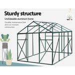 Greenfingers Greenhouse 2.52x1.9x1.83M Aluminium Polycarbonate Green House Garden Shed - Home & Garden > Green Houses