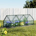 Greenfingers Greenhouse 2.7x0.9x0.9M Mini Green House Raised Garden Bed Planter Box - Home & Garden > Green Houses