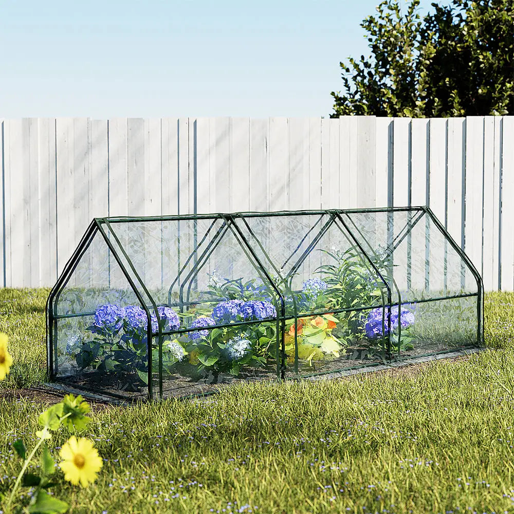 Greenfingers Greenhouse 2.7x0.9x0.9M Mini Green House Raised Garden Bed Planter Box - Home & Garden > Green Houses