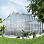 Greenfingers Greenhouse 3.6x2.5x1.95M Aluminium Polycarbonate Green House Garden Shed - Home & Garden > Green Houses