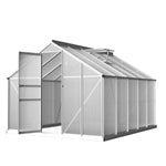 Greenfingers Greenhouse 3x2.5x1.95M Aluminium Polycarbonate Green House Garden Shed - Home & Garden > Green Houses