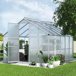 Greenfingers Greenhouse 3x2.5x1.95M Aluminium Polycarbonate Green House Garden Shed - Home & Garden > Green Houses