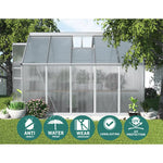 Greenfingers Greenhouse 3x2.5x2.26M Double Doors Aluminium Green House Garden Shed - Home & Garden > Green Houses