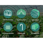 Greenfingers Greenhouse 3x2x2M Walk in Green House Tunnel Plant Garden Shed Dome - Home & Garden > Green Houses
