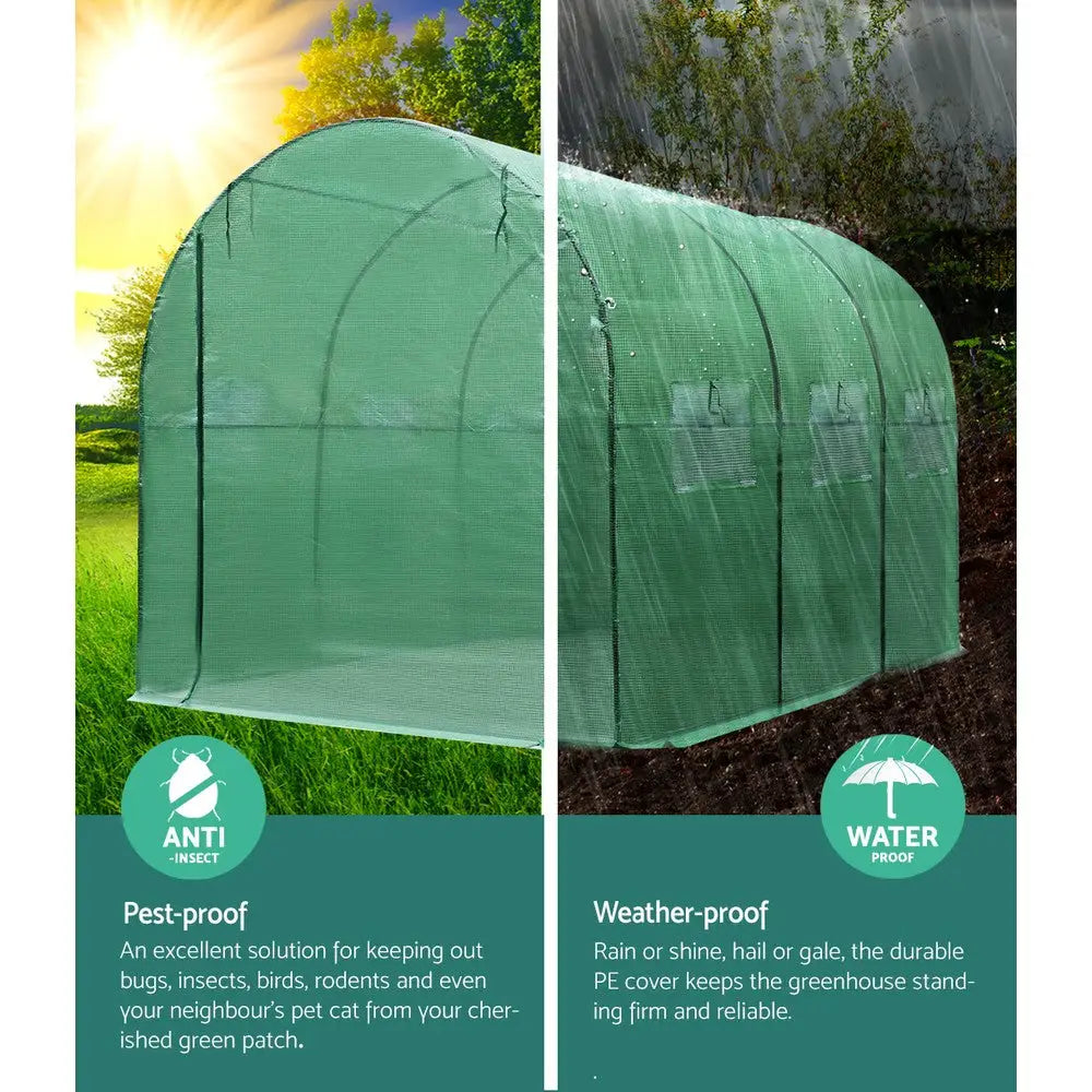 Greenfingers Greenhouse 3x2x2M Walk in Green House Tunnel Plant Garden Shed Dome - Home & Garden > Green Houses