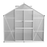 Greenfingers Greenhouse 4.1x2.5x2.26M Double Doors Aluminium Green House Garden Shed - Home & Garden > Green Houses