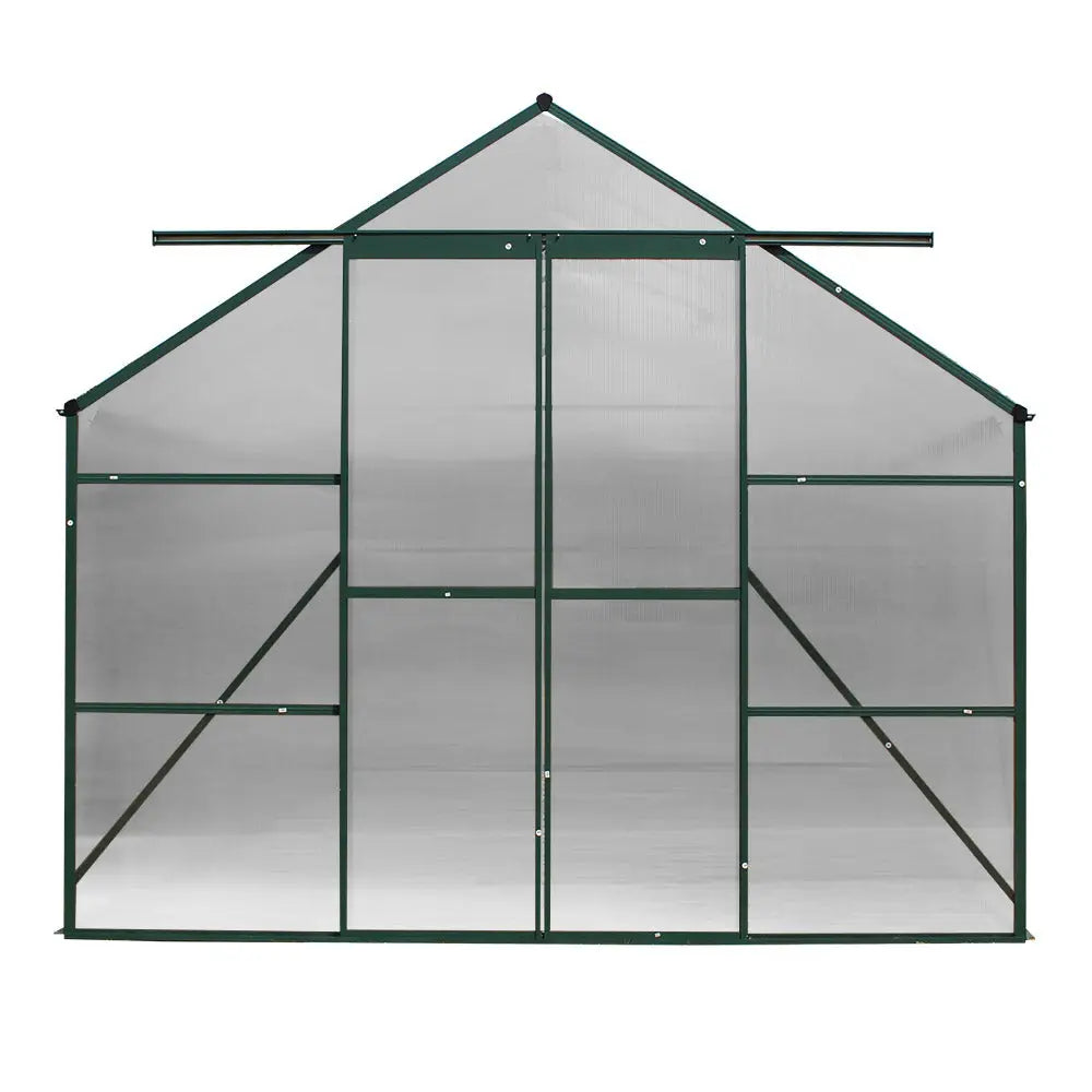 Greenfingers Greenhouse 4.43x2.44x2.15M Aluminium Polycarbonate Green House Garden Shed - Home & Garden > Green Houses