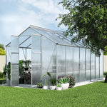Greenfingers Greenhouse 4.7x2.5x2.26M Double Doors Aluminium Green House Garden Shed - Home & Garden > Green Houses