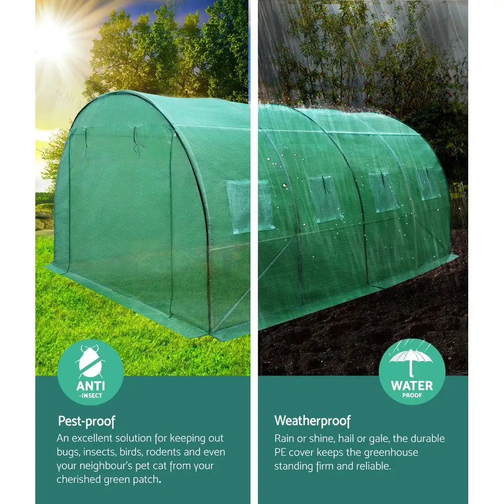 Greenfingers Greenhouse 4x3x2M Walk in Green House Tunnel Plant Garden Shed Dome - Home & Garden > Green Houses