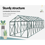 Greenfingers Greenhouse 5.1x2.44x2.1M Aluminium Polycarbonate Green House Garden Shed - Home & Garden > Green Houses