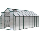 Greenfingers Greenhouse 5.1x2.44x2.1M Aluminium Polycarbonate Green House Garden Shed - Home & Garden > Green Houses