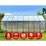 Greenfingers Greenhouse 5.1x2.44x2.1M Aluminium Polycarbonate Green House Garden Shed - Home & Garden > Green Houses