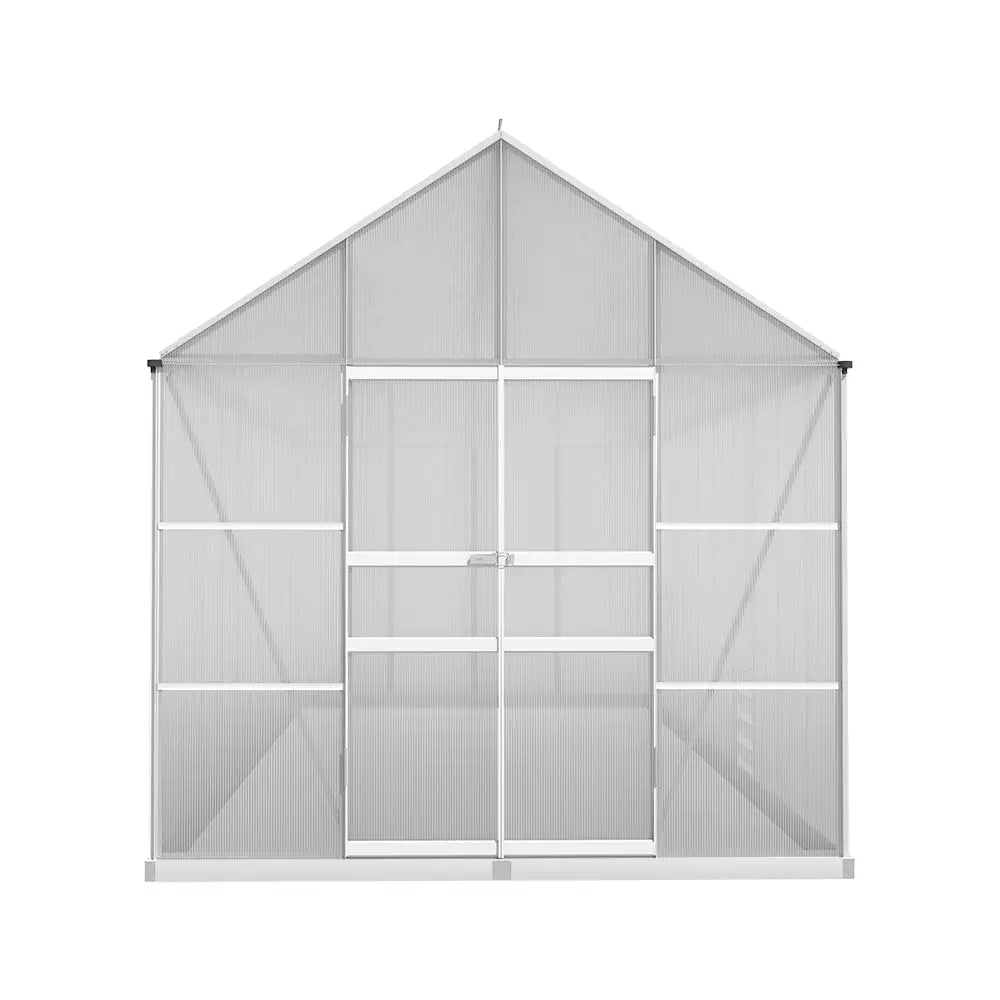 Greenfingers Greenhouse Aluminium Large Green House Garden Shed 6X2.4M - Home & Garden > Green Houses
