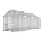 Greenfingers Greenhouse Aluminium Large Green House Garden Shed 6X2.4M - Home & Garden > Green Houses