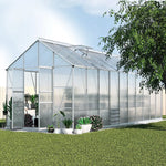 Greenfingers Greenhouse Aluminium Large Green House Garden Shed 6X2.4M - Home & Garden > Green Houses