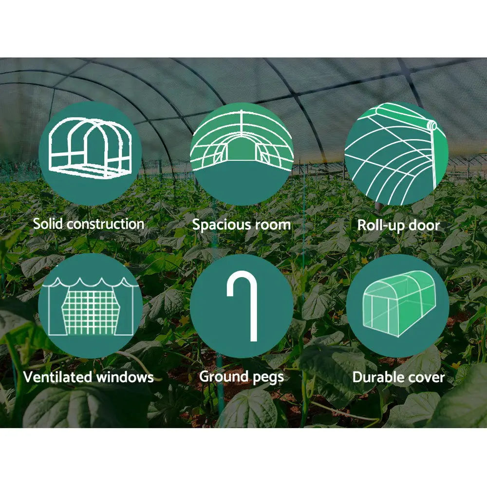Greenfingers Greenhouse Garden Shed Green House 3X2X2M Greenhouses Storage Lawn - Home & Garden > Green Houses