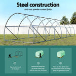 Greenfingers Greenhouse Walk in Green House Tunnel Plant Garden Shed Dome 9x3x2M - Home & Garden > Greenhouses >