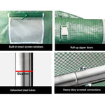 Greenfingers Greenhouse Walk in Green House Tunnel Plant Garden Shed Dome 9x3x2M - Home & Garden > Greenhouses >