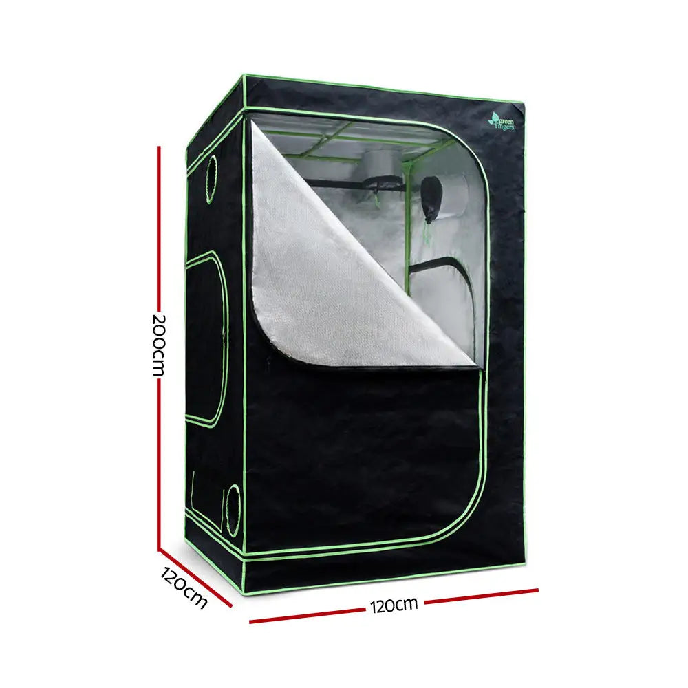 Greenfingers Grow Tent 120x120x200CM Hydroponics Kit Indoor Plant Room System - Home & Garden > Green Houses